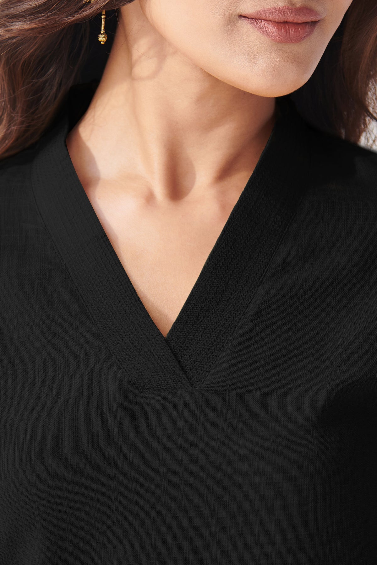 Roza Shaira Black Kurta