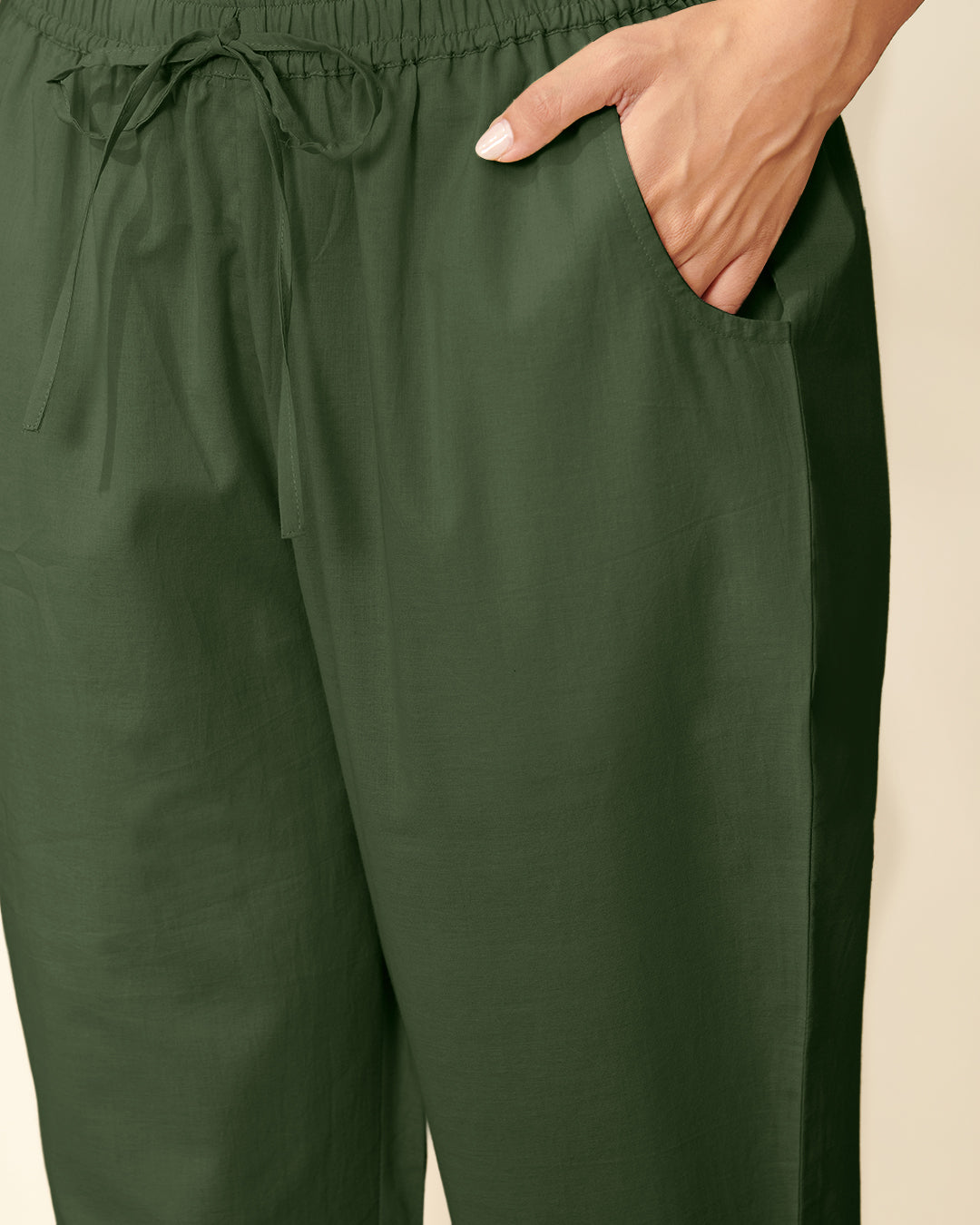 Roza Rosana Green Narrow Pants
