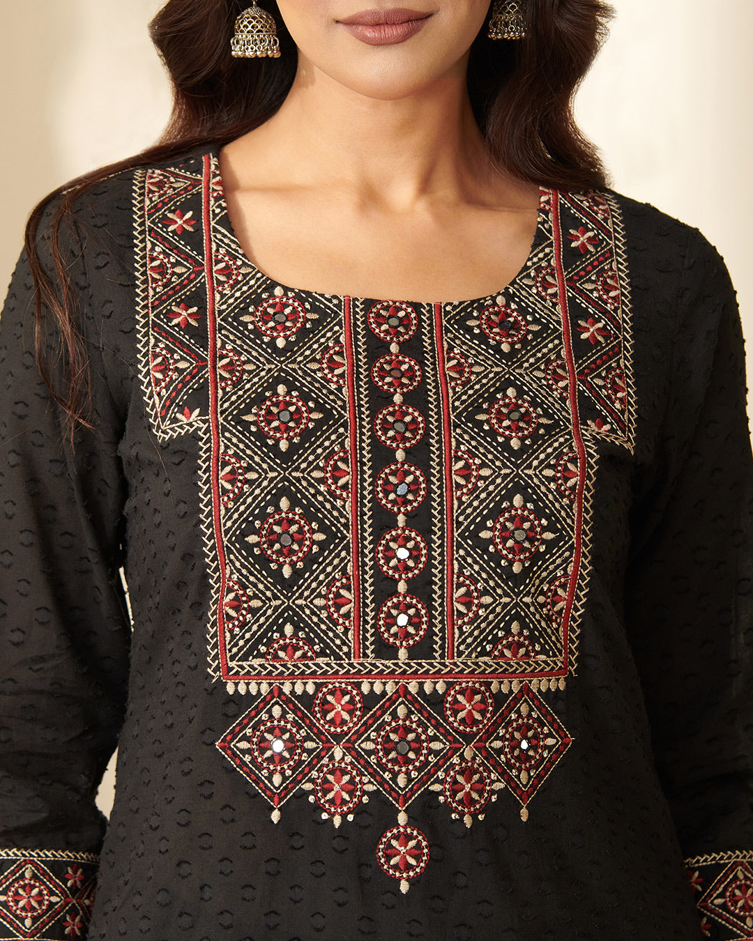 Mehraab Safiya Black Kurta