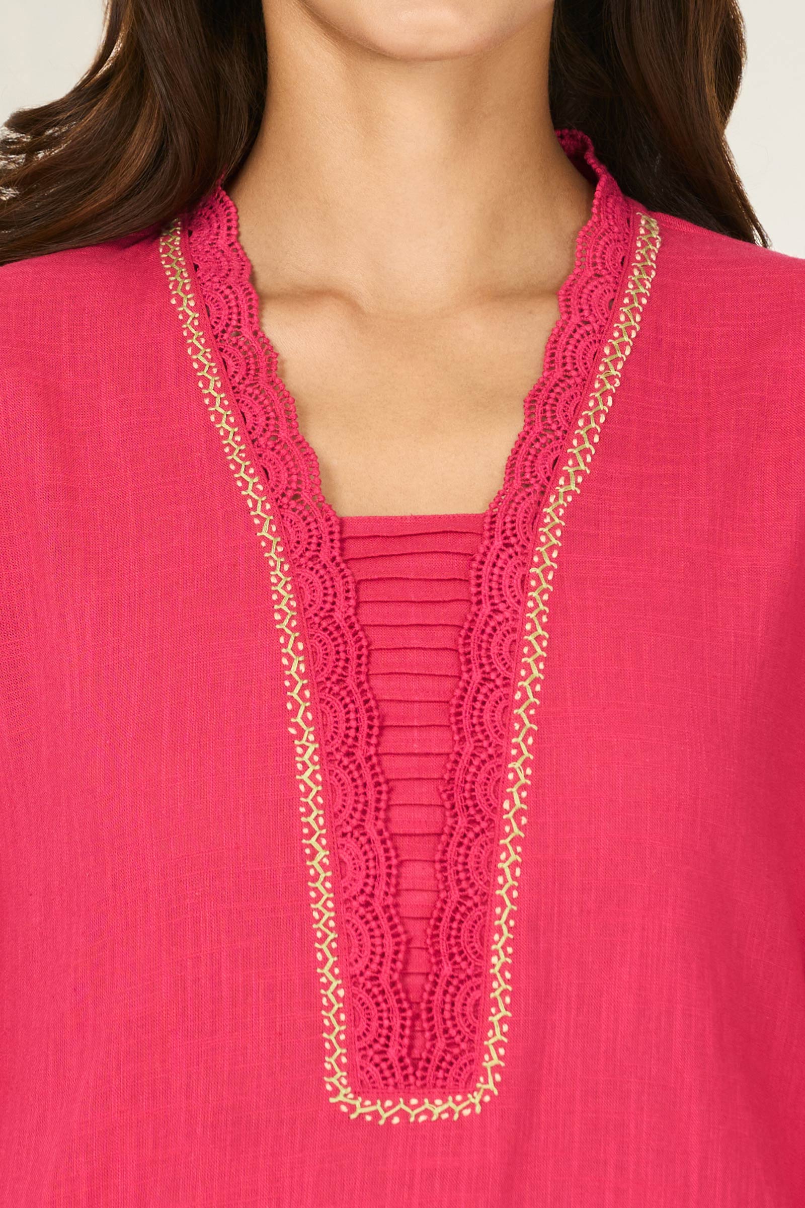 Roza Mira Fuchsia Kurta
