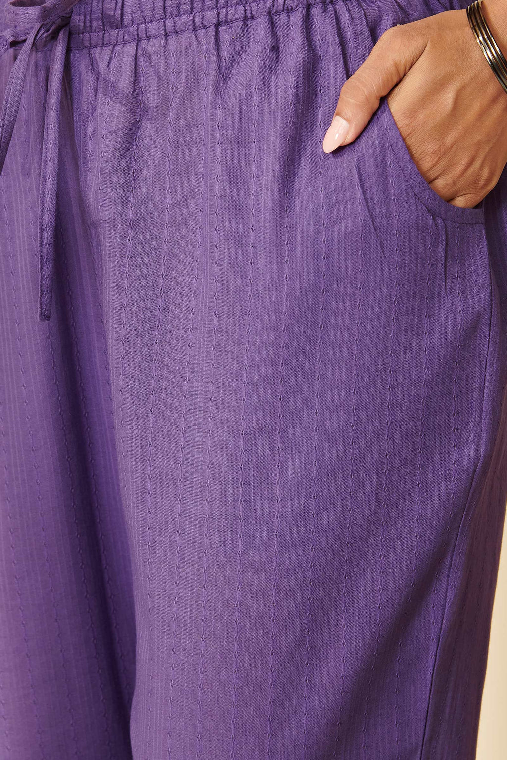 Roza Rosana Purple Narrow Pants