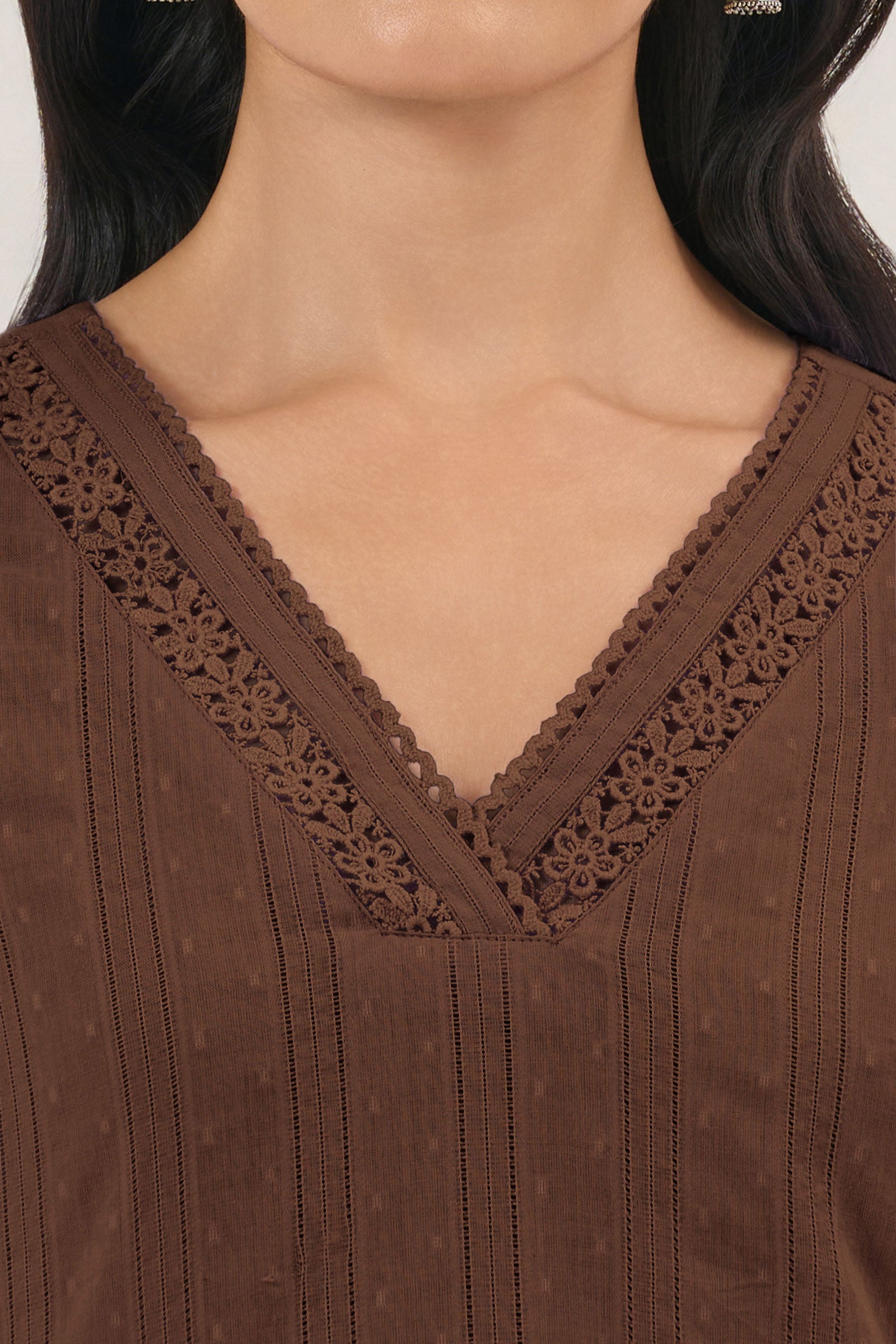Surplus: Roza Seher Brown Kurta