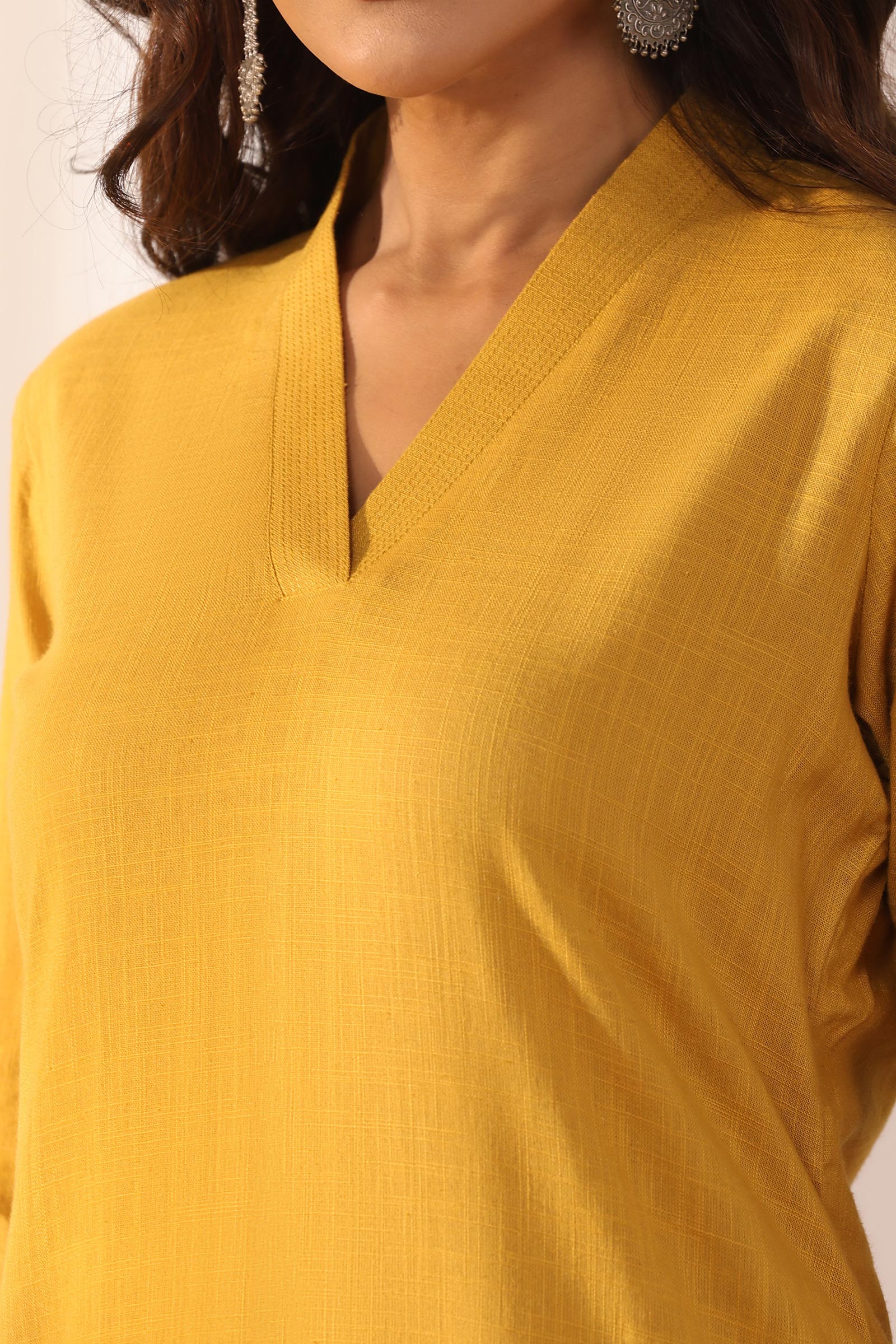 Surplus: Roza Zoya Mustard Kurta