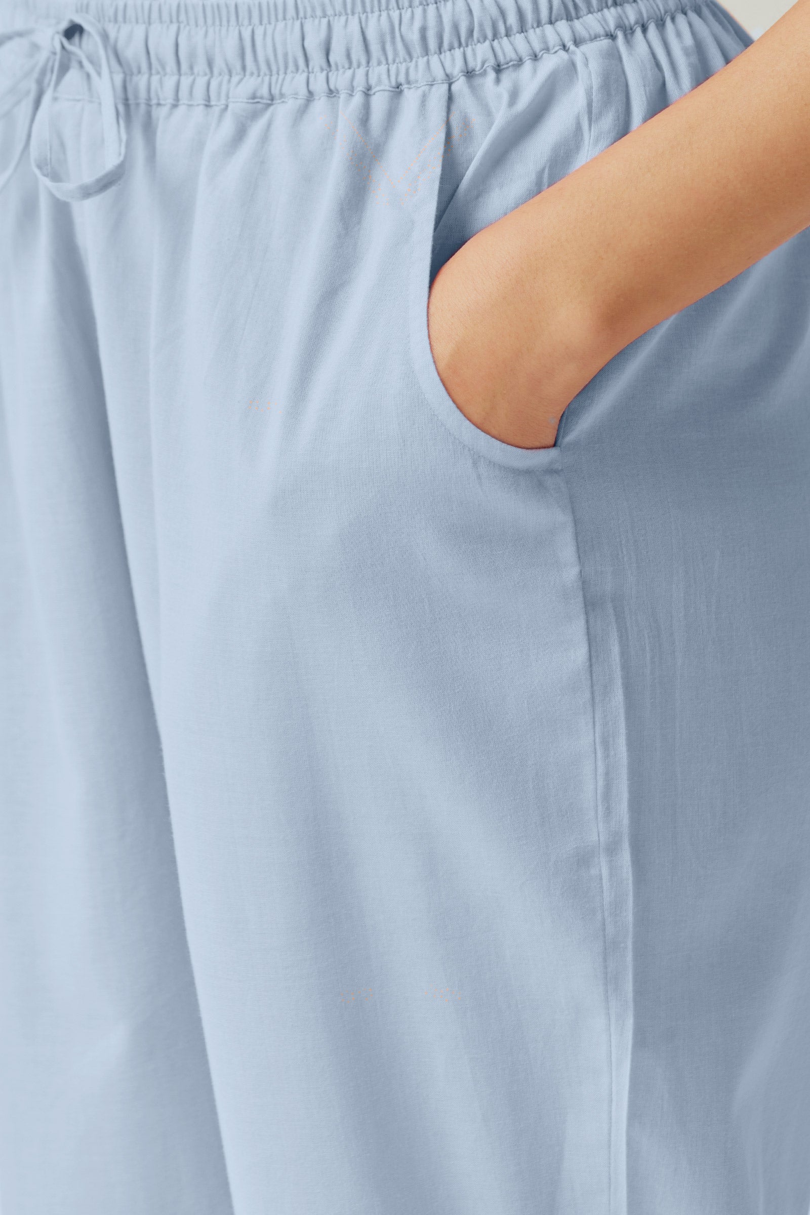 Roza Naaz Sky Blue Narrow Pants