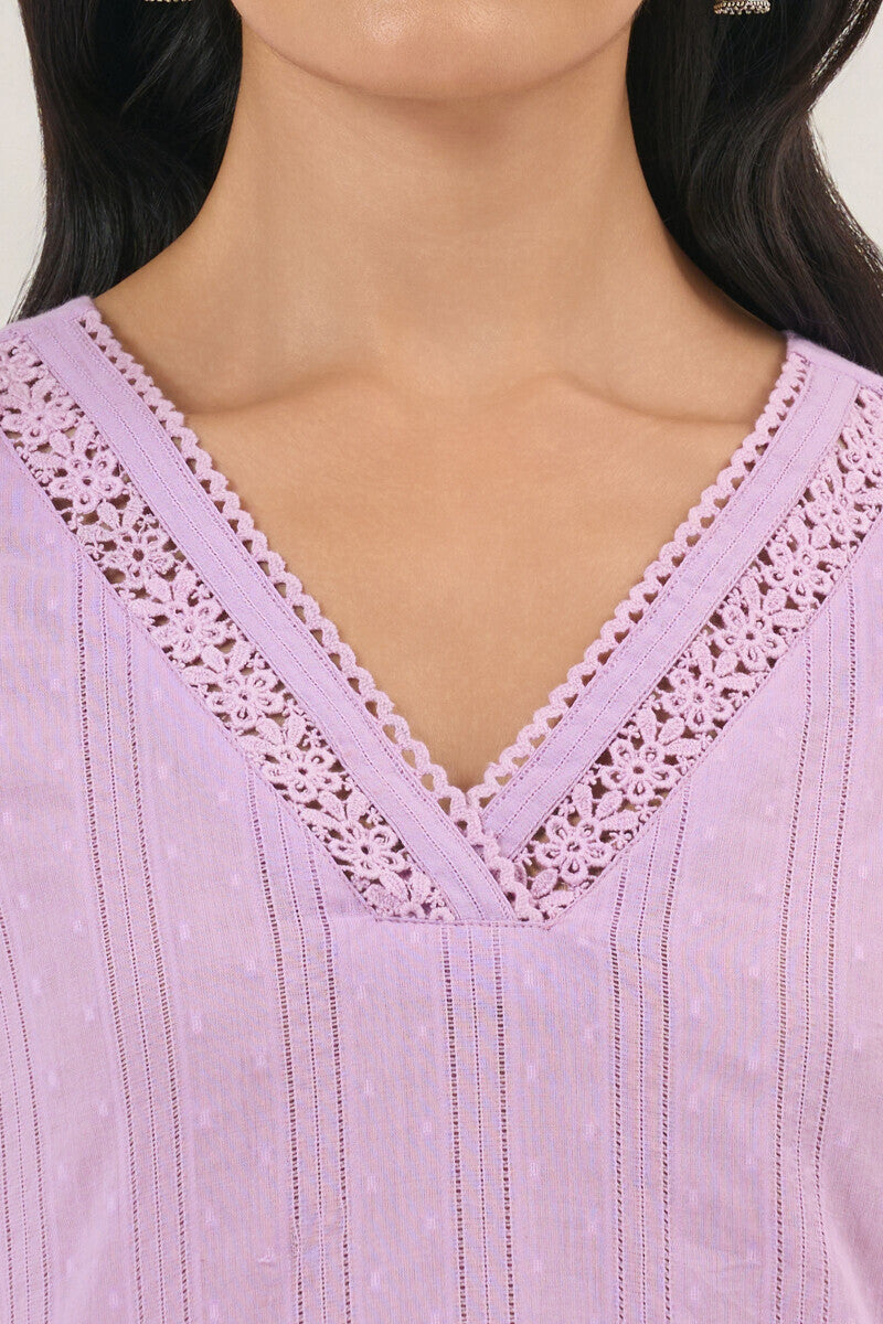 Roza Seher Lilac Kurta