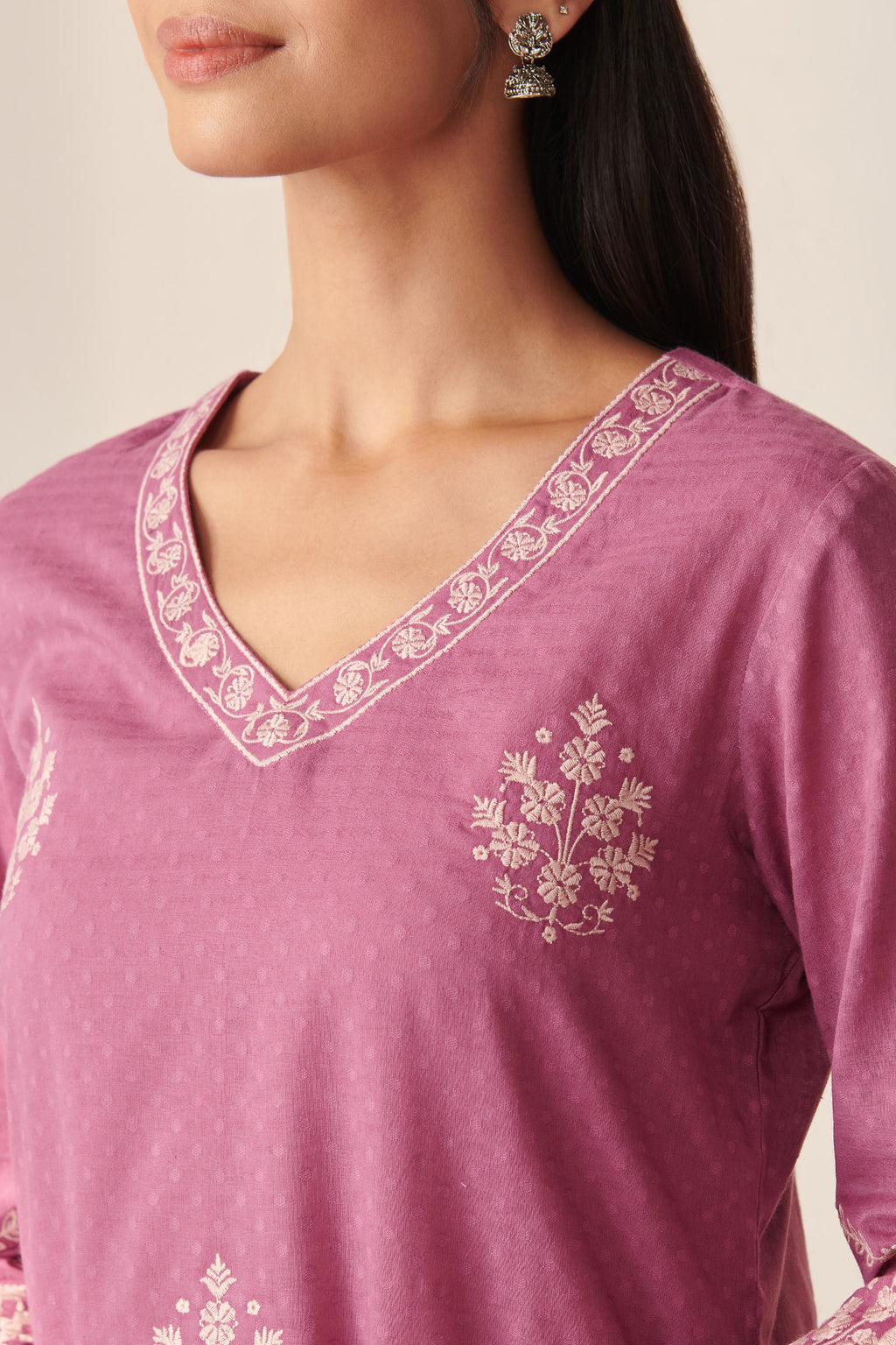 Mehraab Nisa Purple Kurta