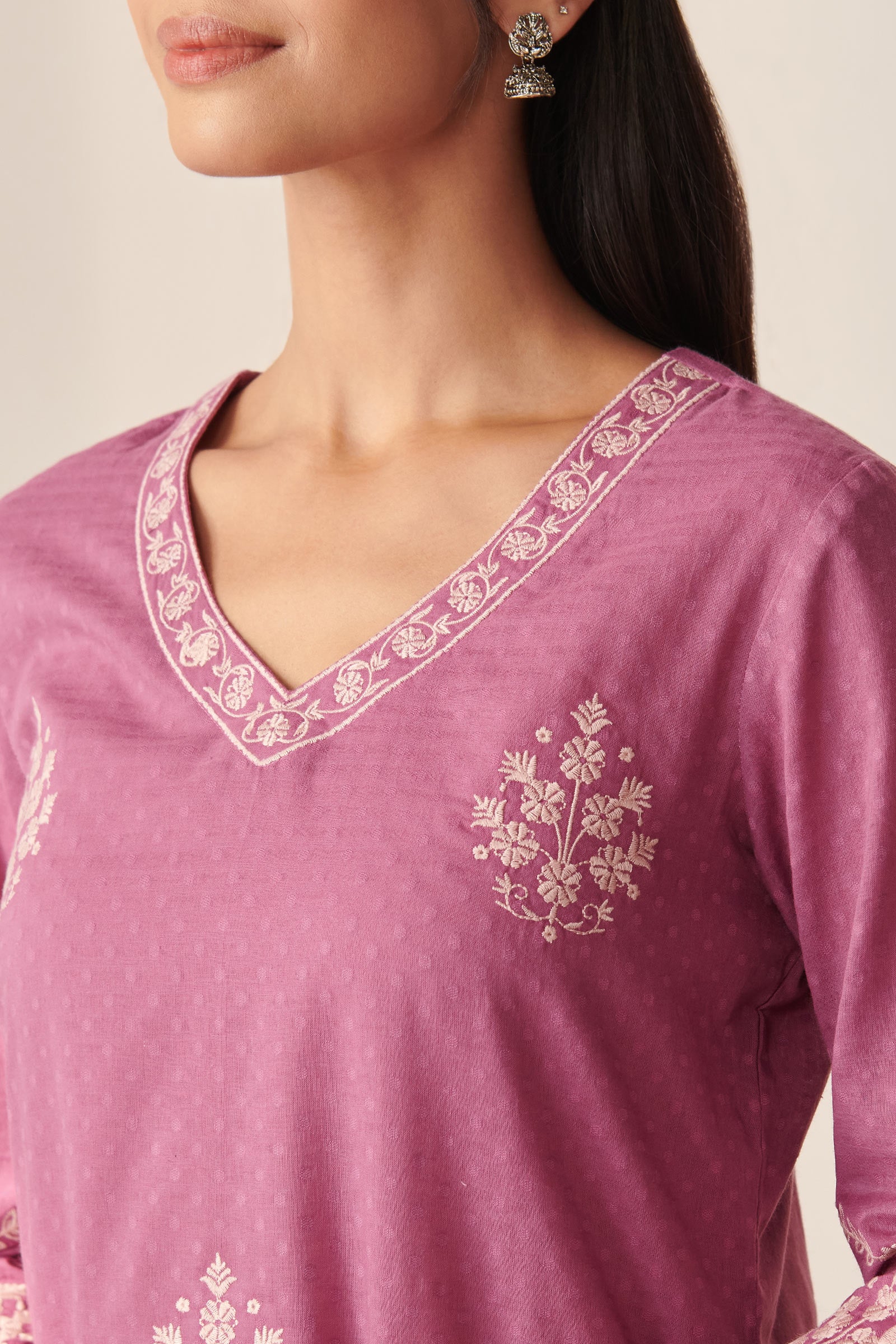 Mehraab Nisa Purple Kurta