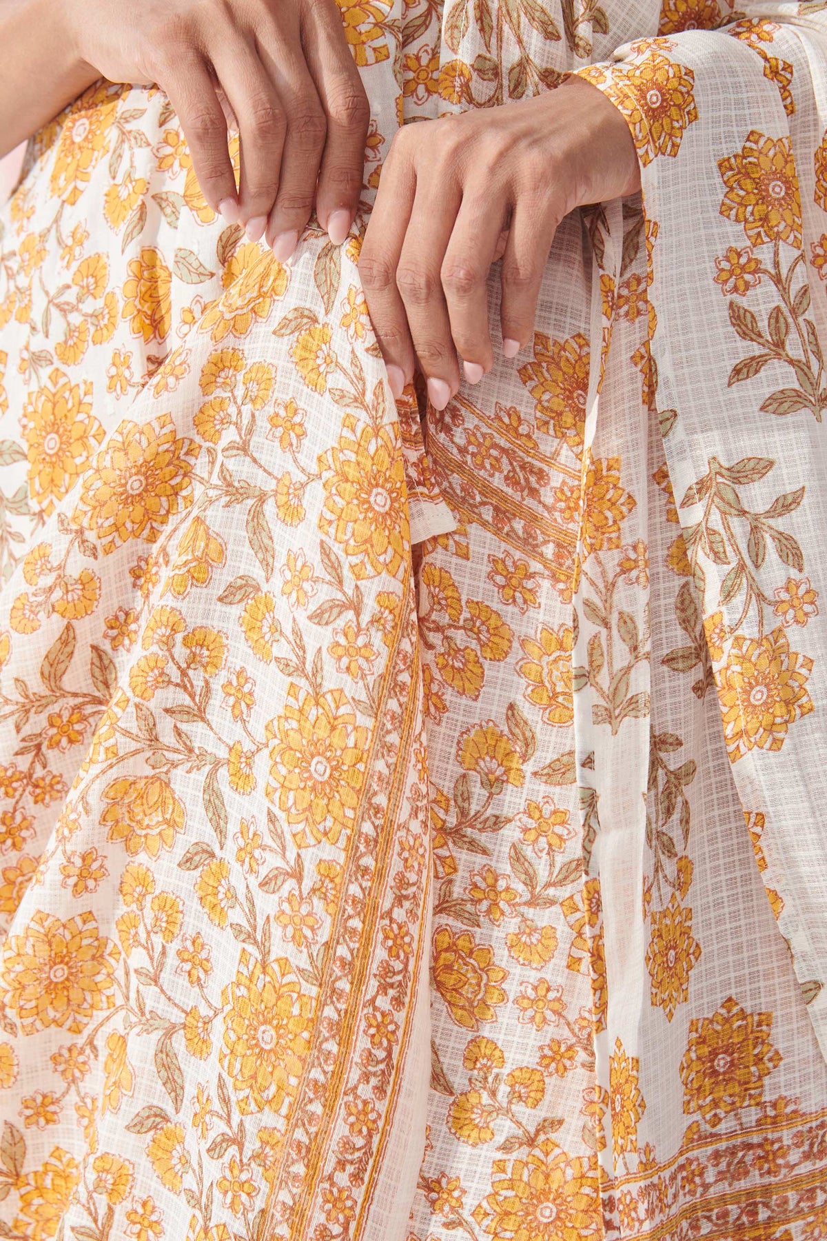 Gulbahar Tira Sanganeri Dupatta