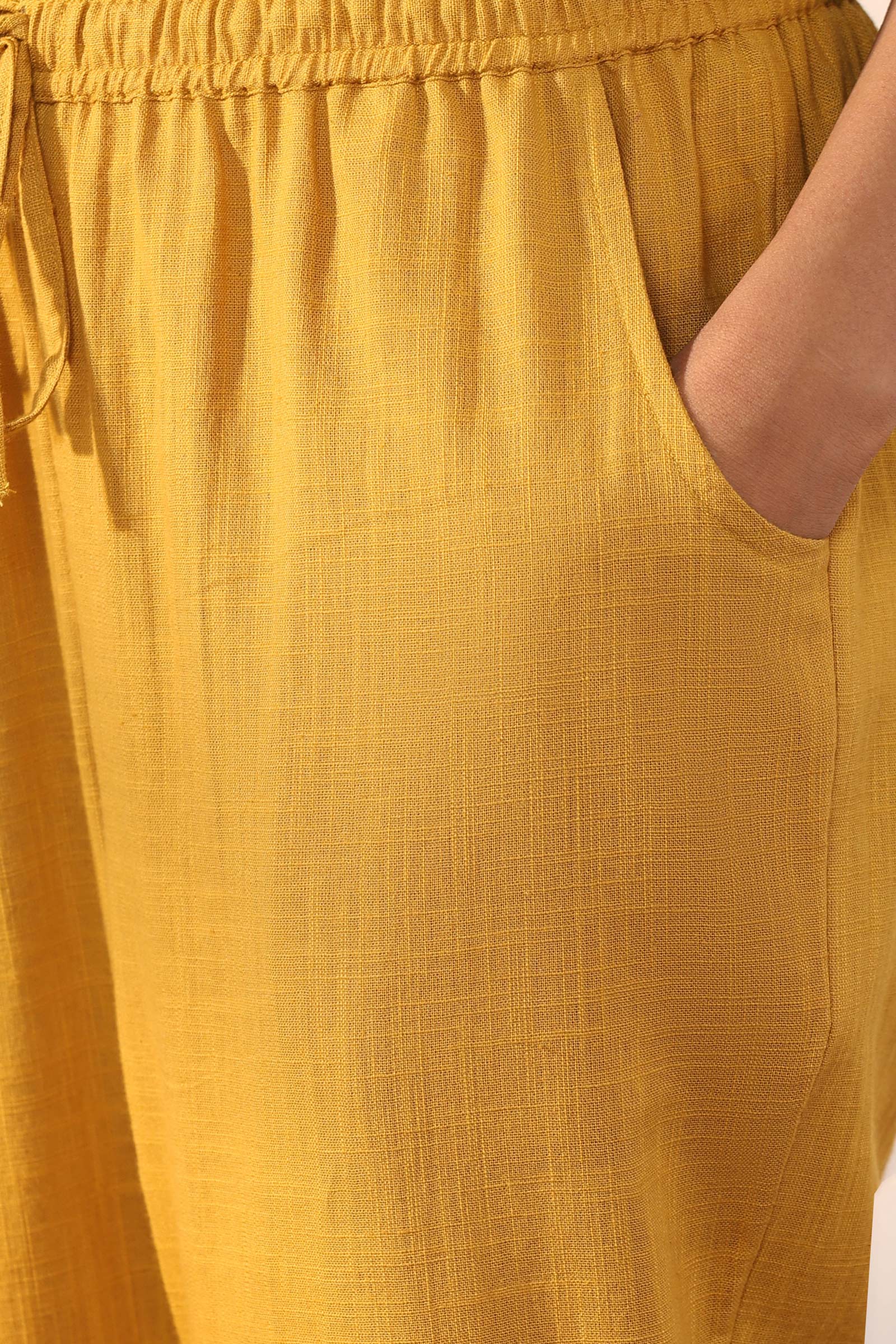 Roza Zoya Mustard Narrow Pants