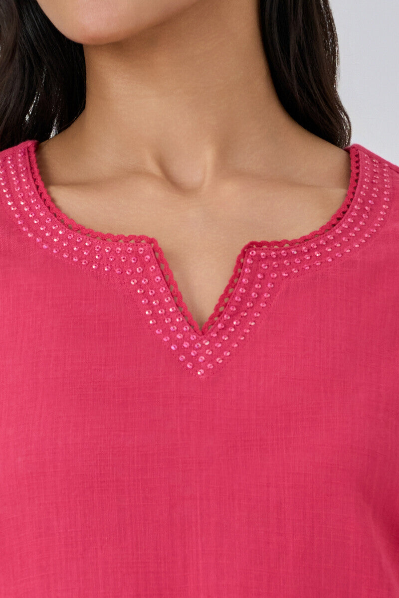 Roza Seerat Fuchsia Kurta