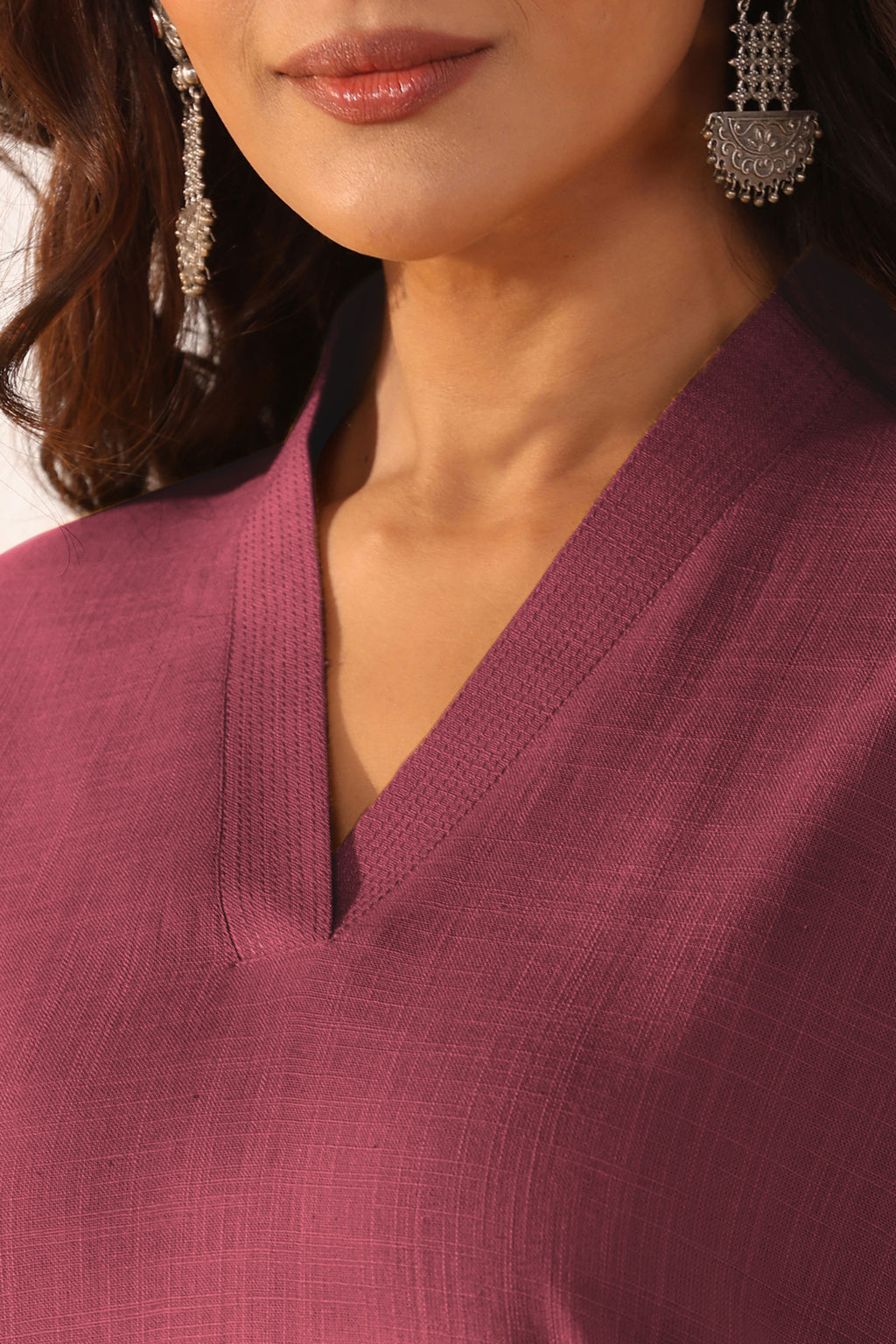 Surplus: Roza Zehna Wine Kurta