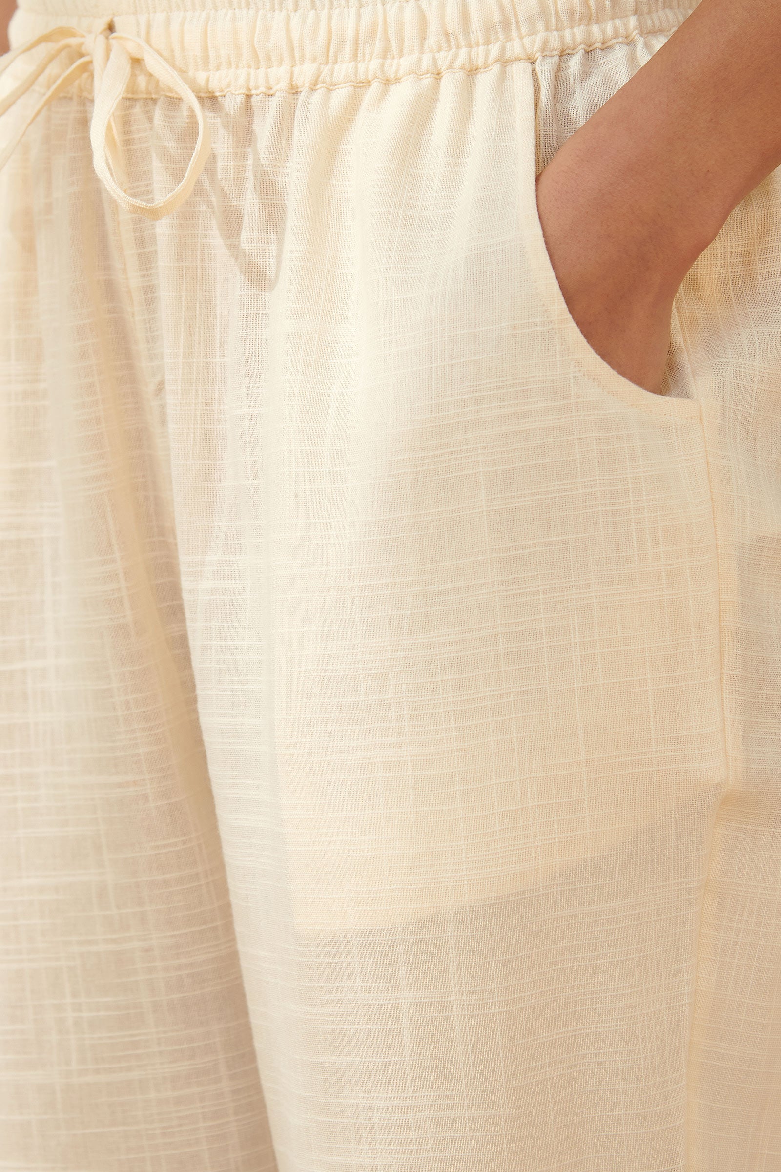 Surplus: Mehraab Rabiya Cream Narrow Pants