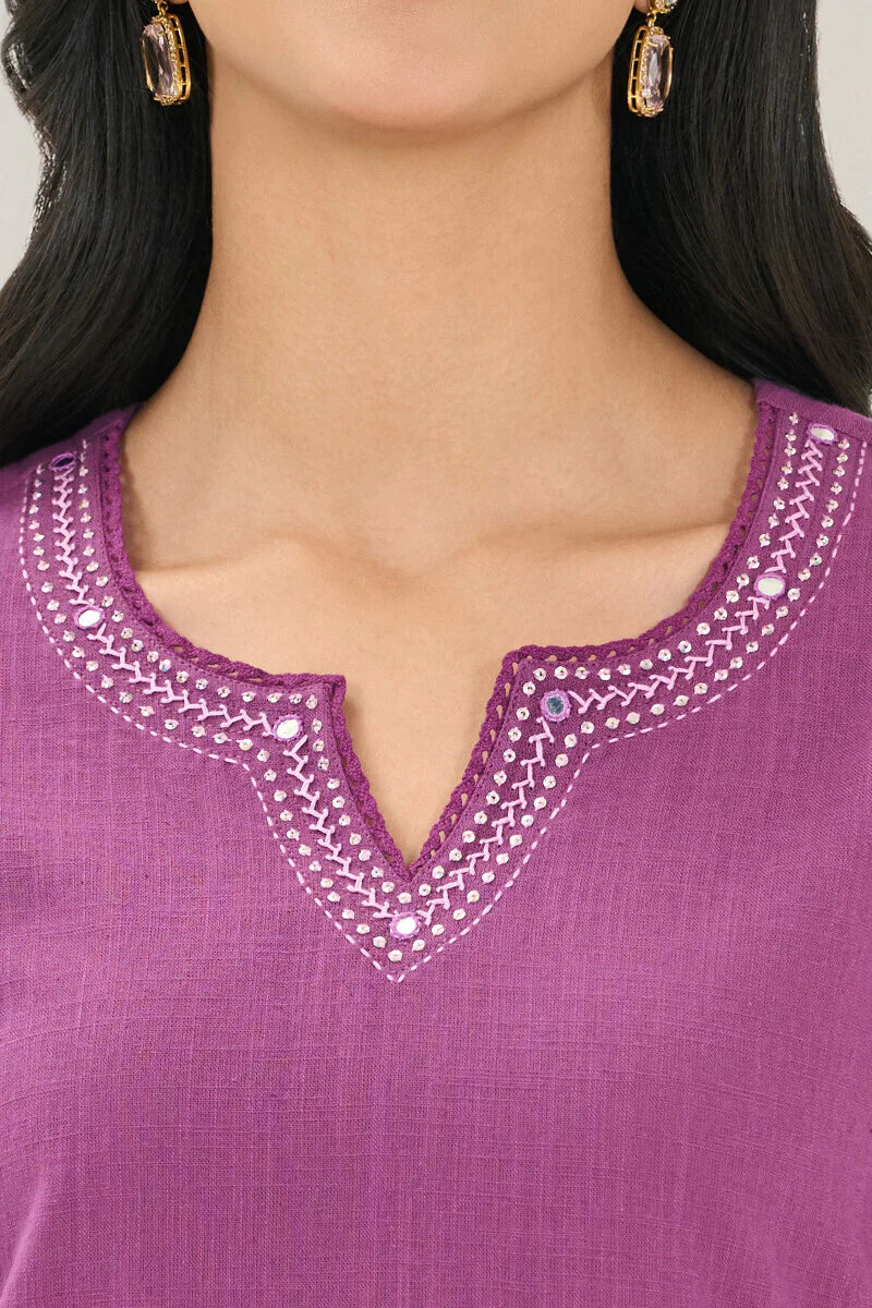 Surplus: Roza Zara Purple Kurta