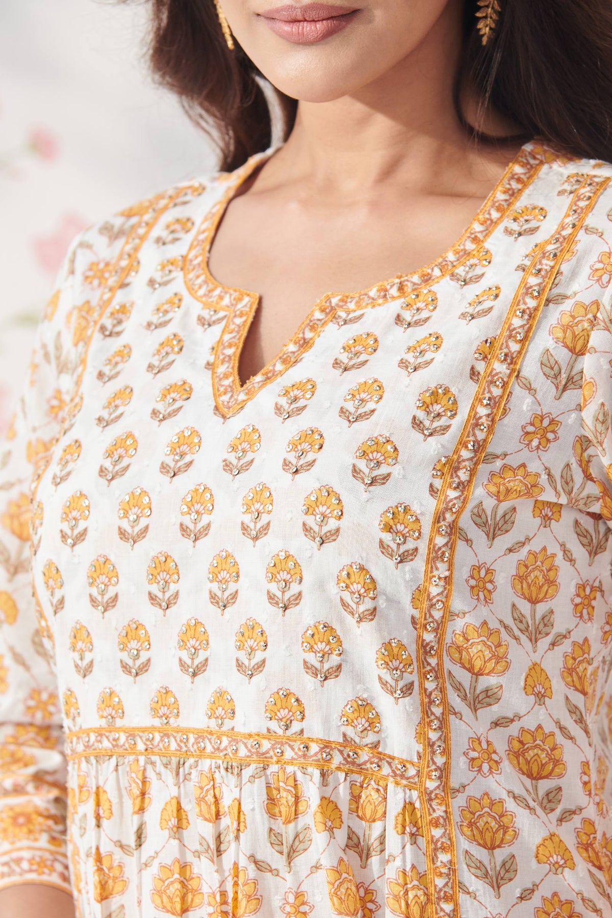 Gulbahar Samira Sanganeri Kurta