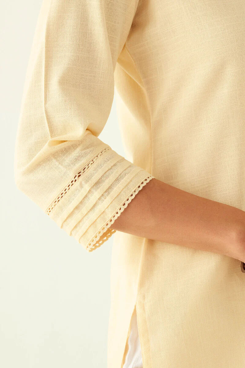 Surplus: Roza Seerat Cream Top