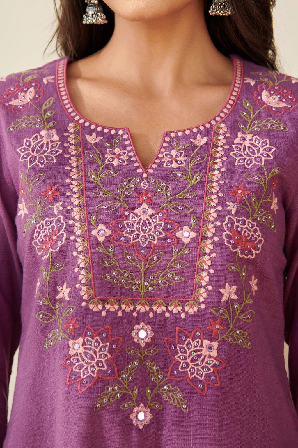 Surplus: Mehraab Aalia Purple Kurta