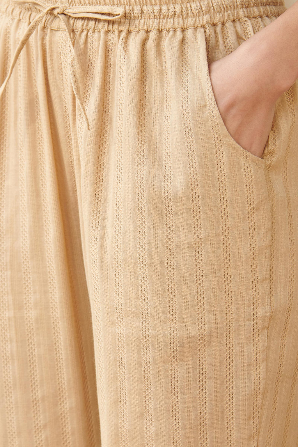 Mehraab Rumeha Beige Narrow Pants