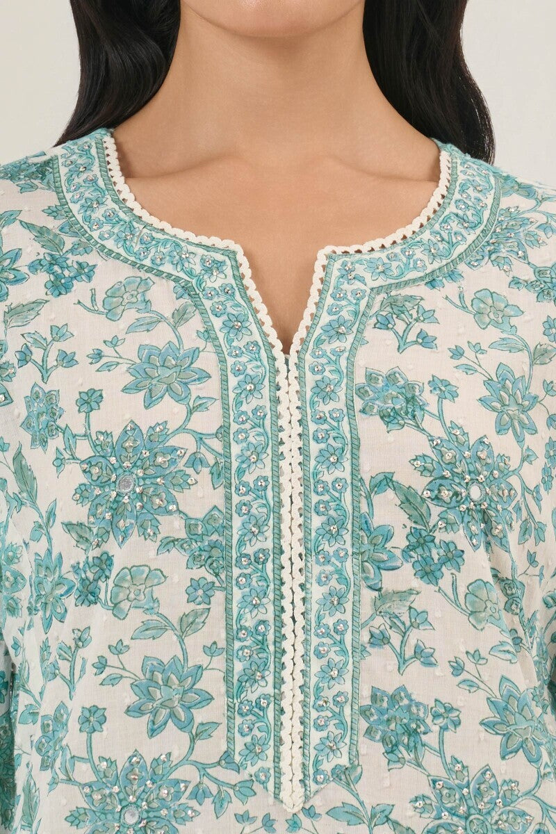 Neelofar Naureen Sanganeri Kurta