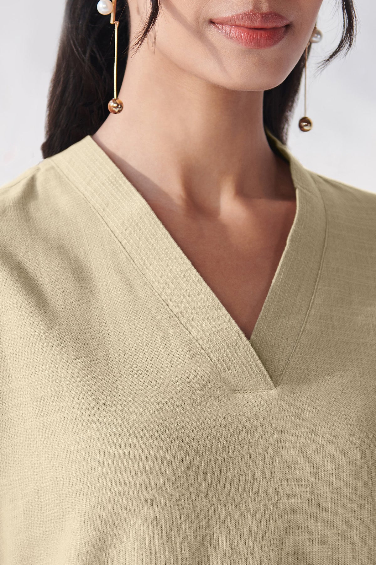 Roza Gulbahar Beige Kurta