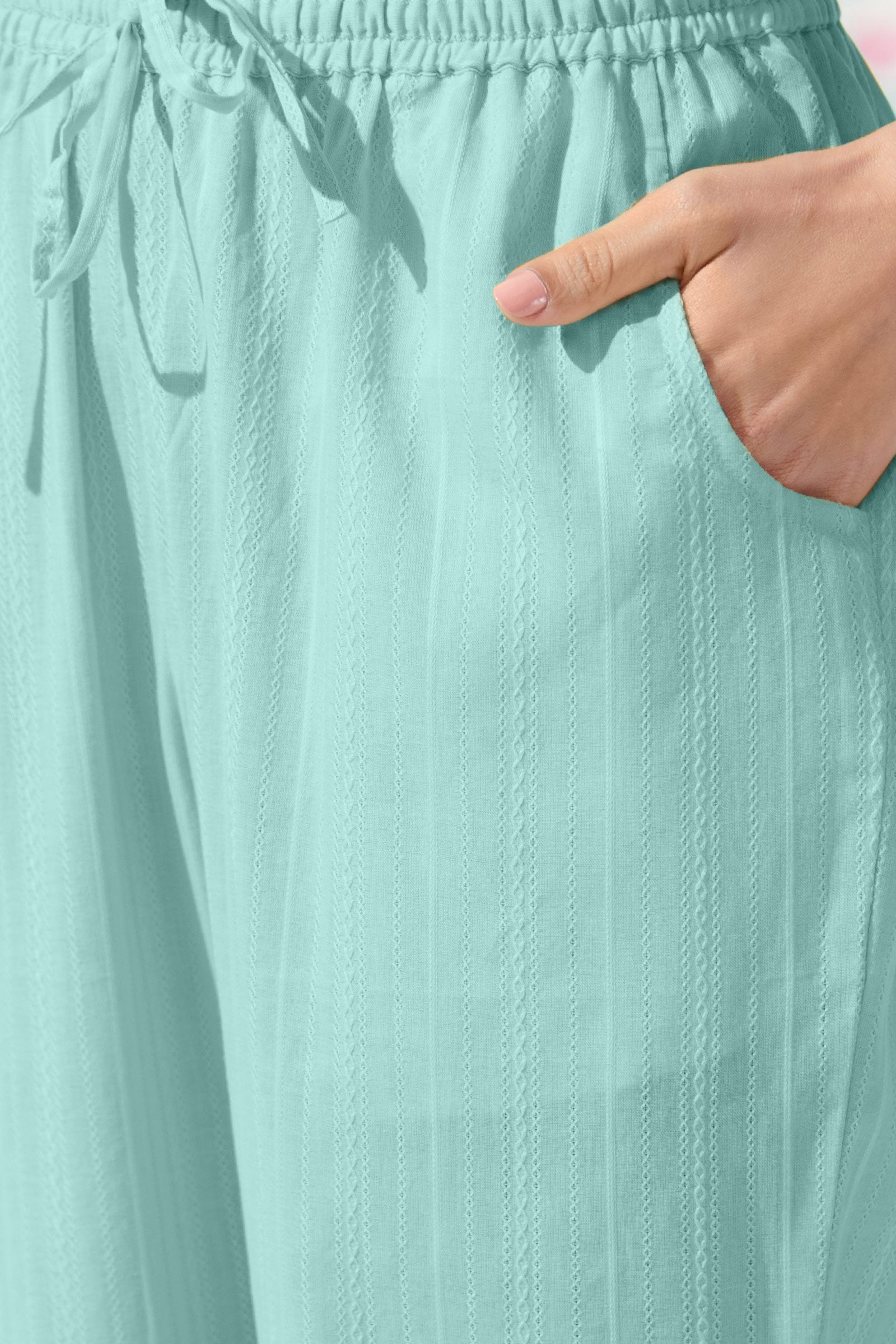 Roza Nazmin Green Narrow Pants