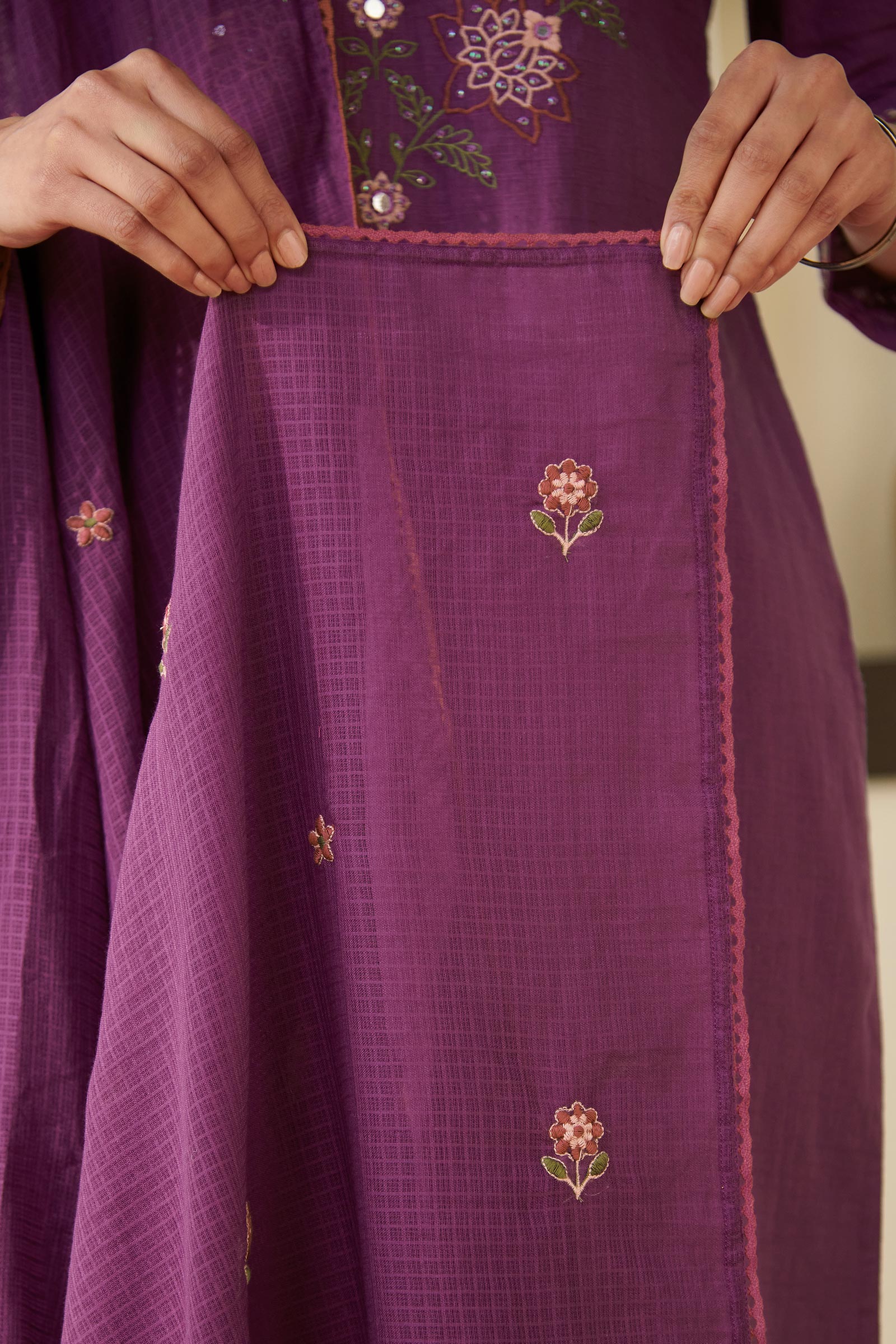 Mehraab Aalia Purple Dupatta