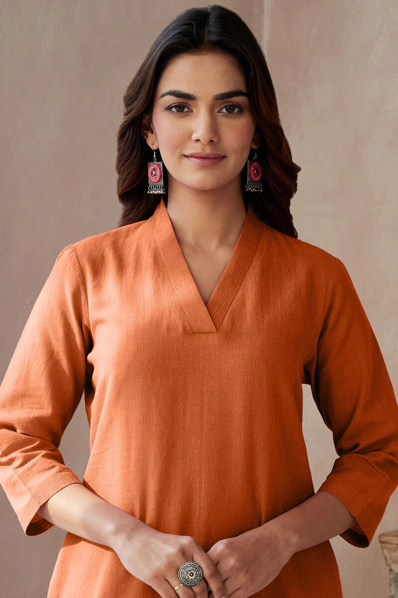 Roza Seher Burnt Orange Kurta