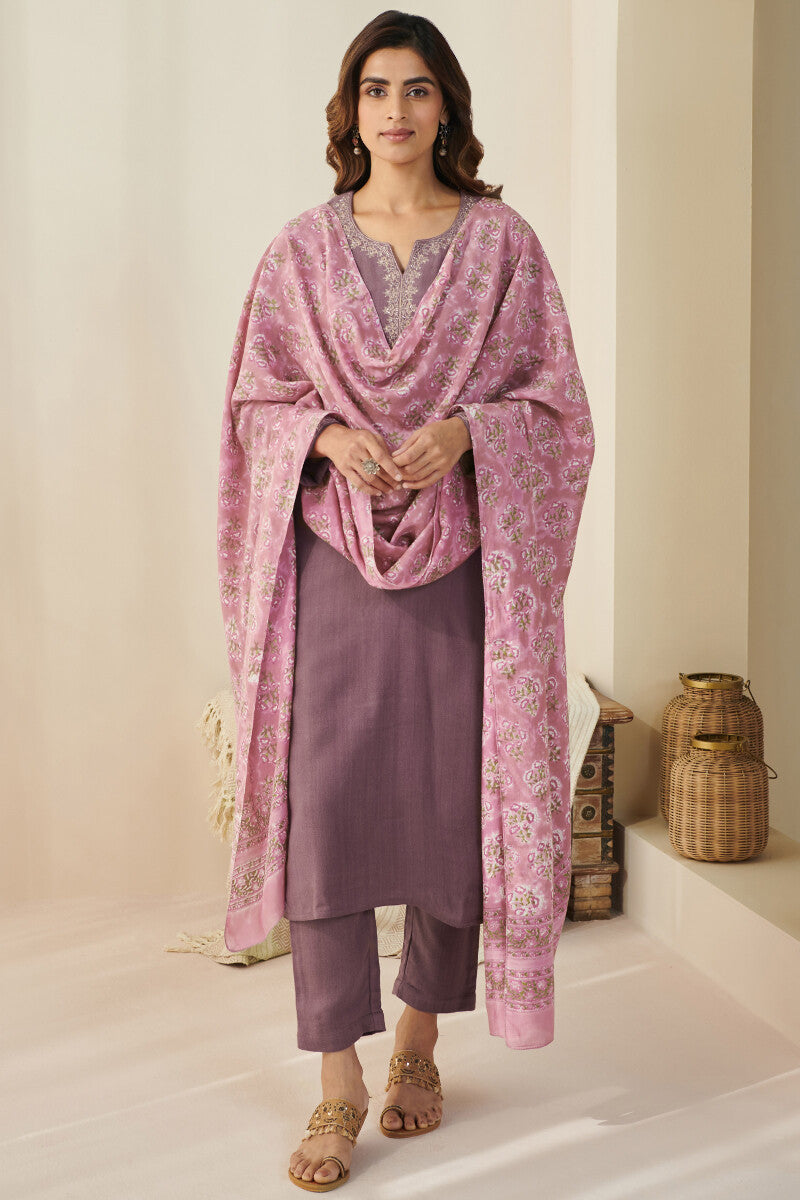 Naadirah Zafina Faux Wool Handloom Narrow Pants