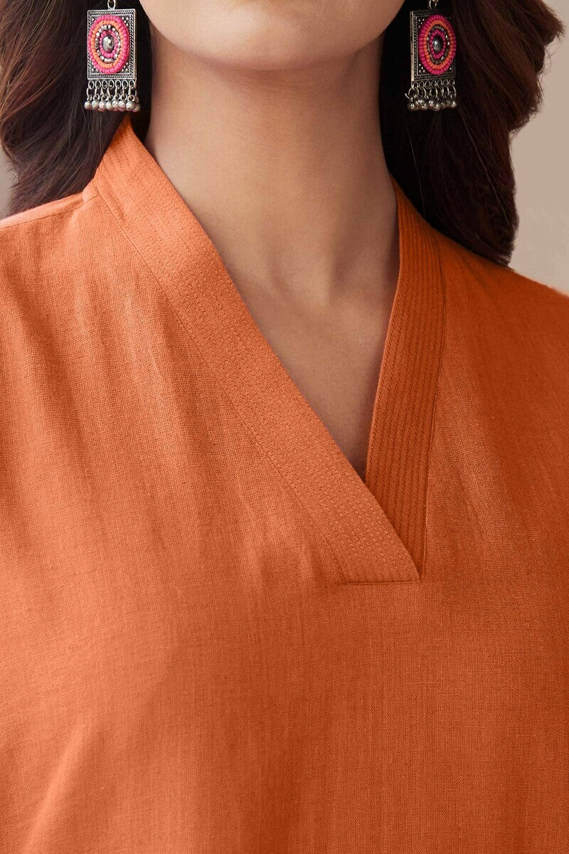 Roza Seher Burnt Orange Kurta
