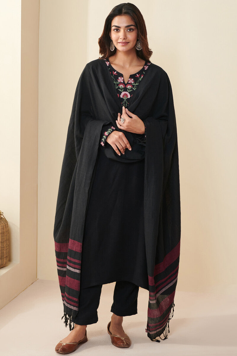 Naadirah Shirin Faux Wool Handloom Narrow Pants