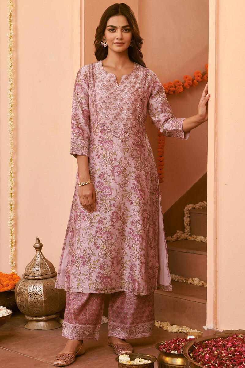 Mehrunissa Samira Chanderi Kurta