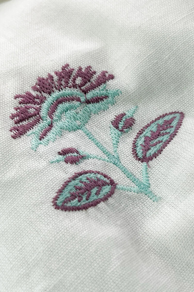 Nazm Sahira White Kurta