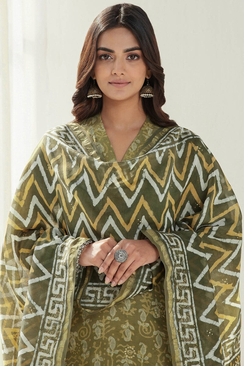 Sehra Farhat Dabu Chanderi Dupatta