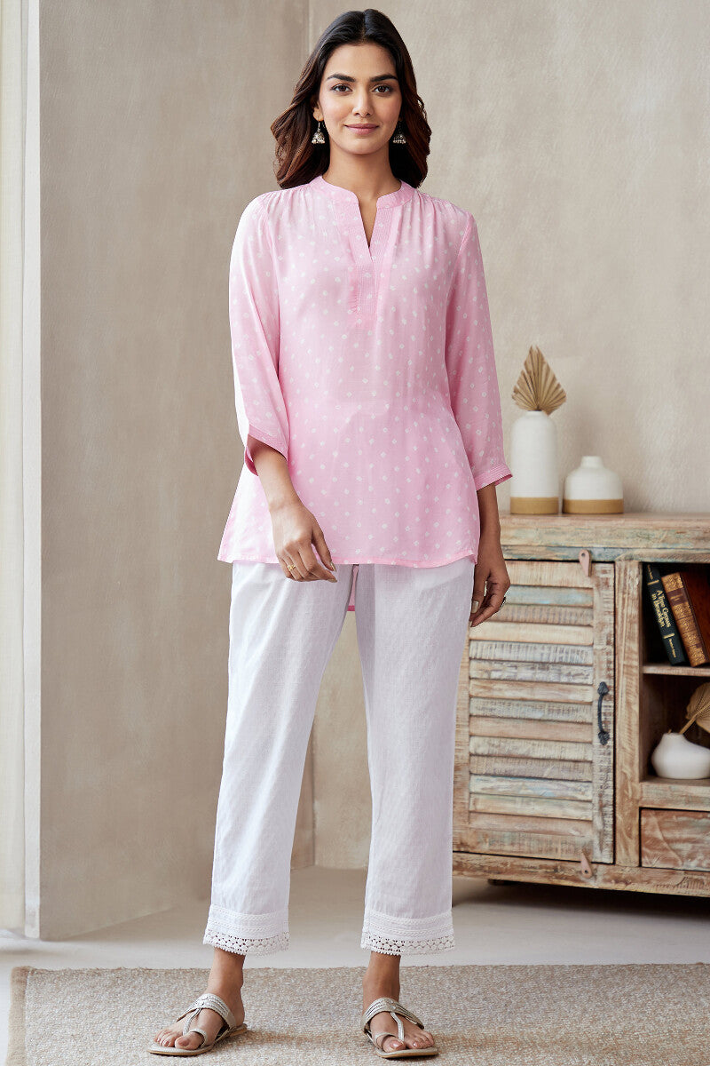 Roza Jannat Pink Bandhani Top