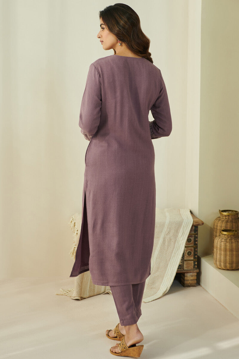 Naadirah Zafina Faux Wool Handloom Kurta