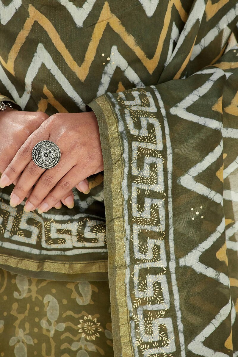 Sehra Farhat Dabu Chanderi Dupatta