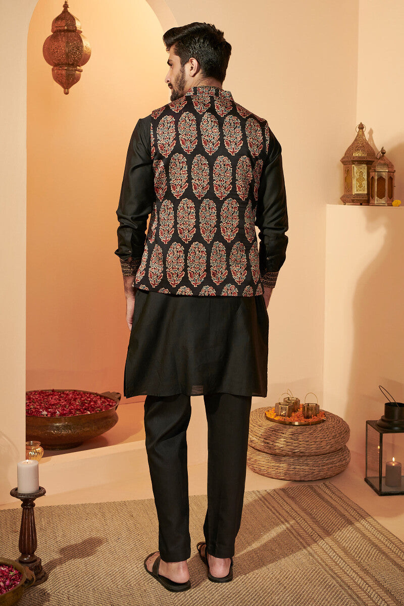 Shirin Mahin Ajrak Nehru Jacket