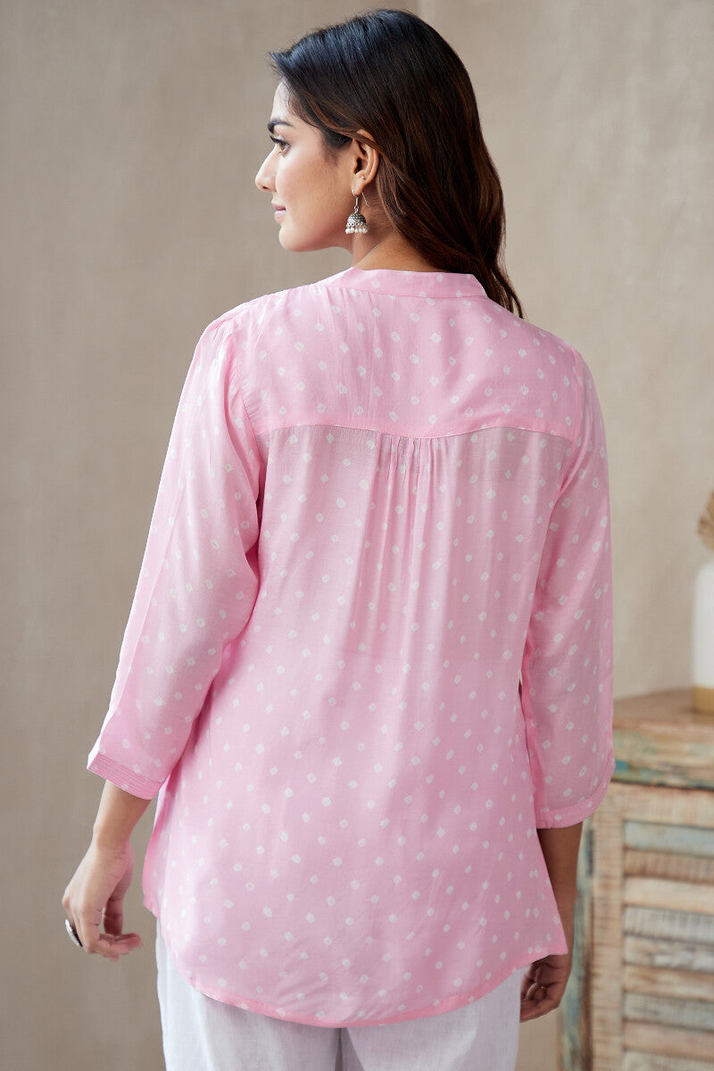 Roza Jannat Pink Bandhani Top
