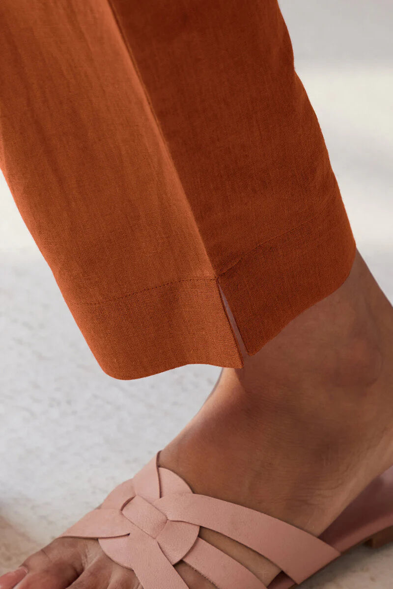 Roza Seher Burnt Orange Narrow Pants