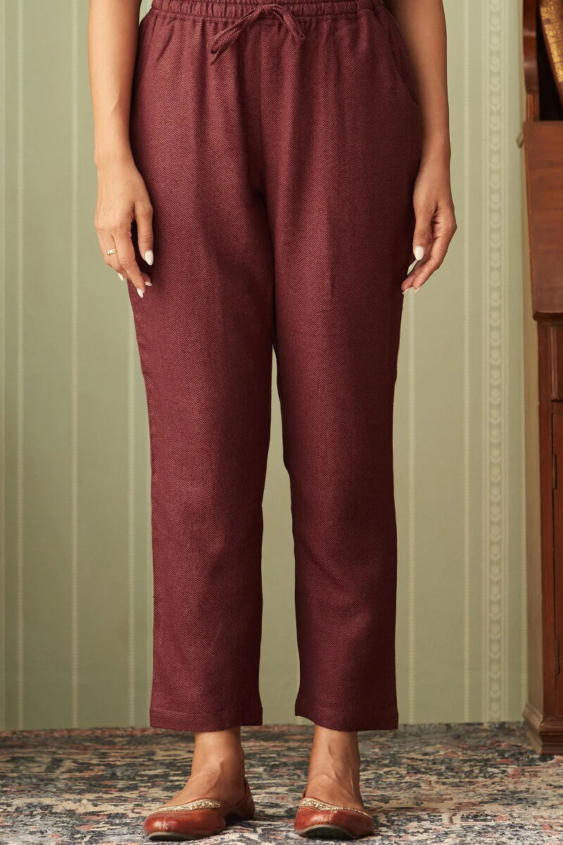 Naadirah Nafisa Faux Wool Narrow Pants