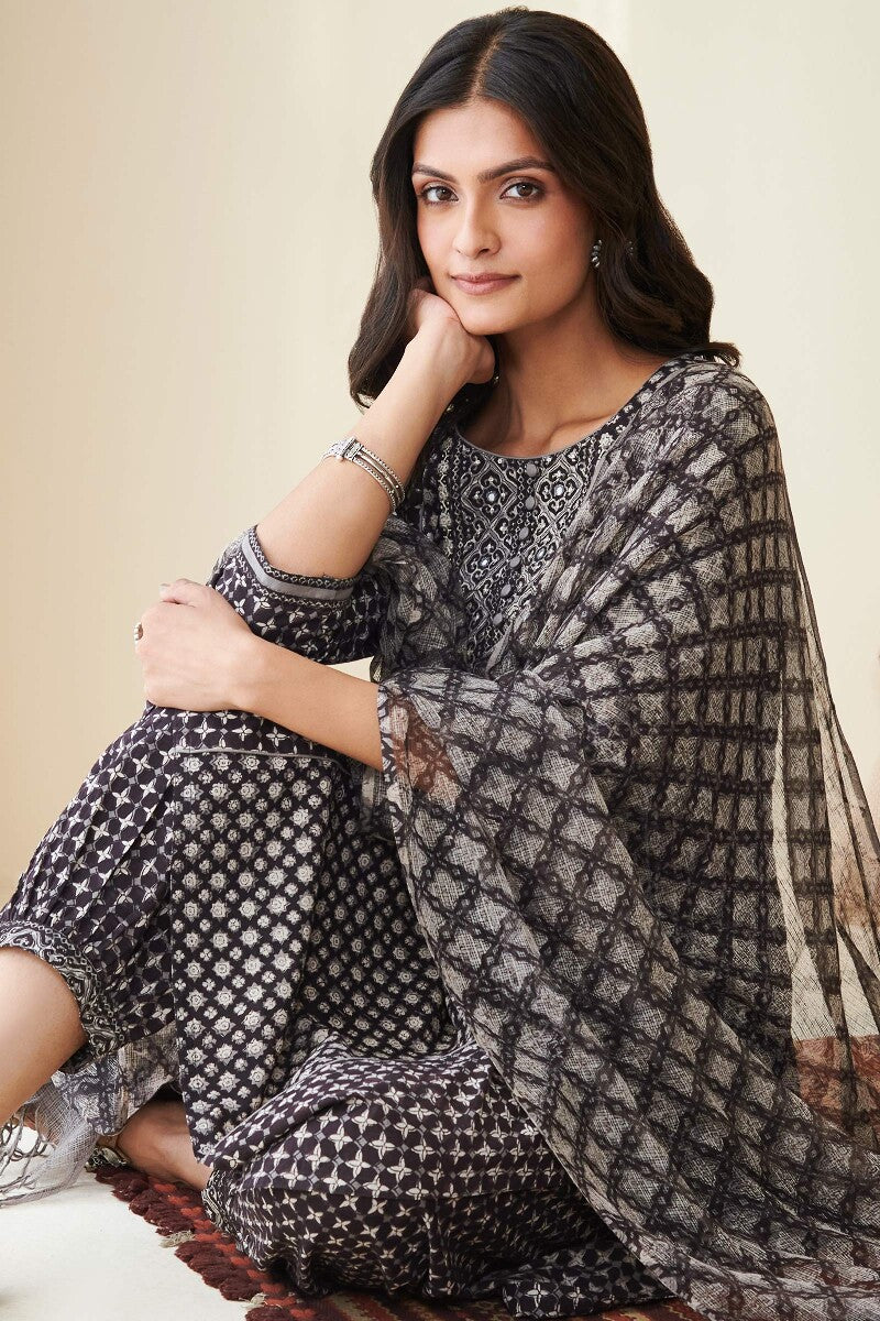 Sehra Meera Bagru Kurta