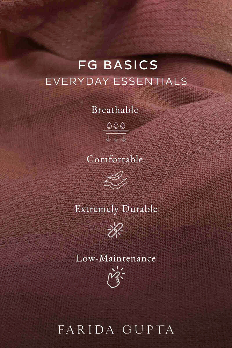 Roza Seher Brick Red Kurta