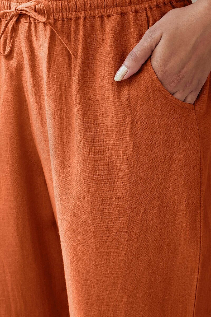 Roza Seher Burnt Orange Narrow Pants