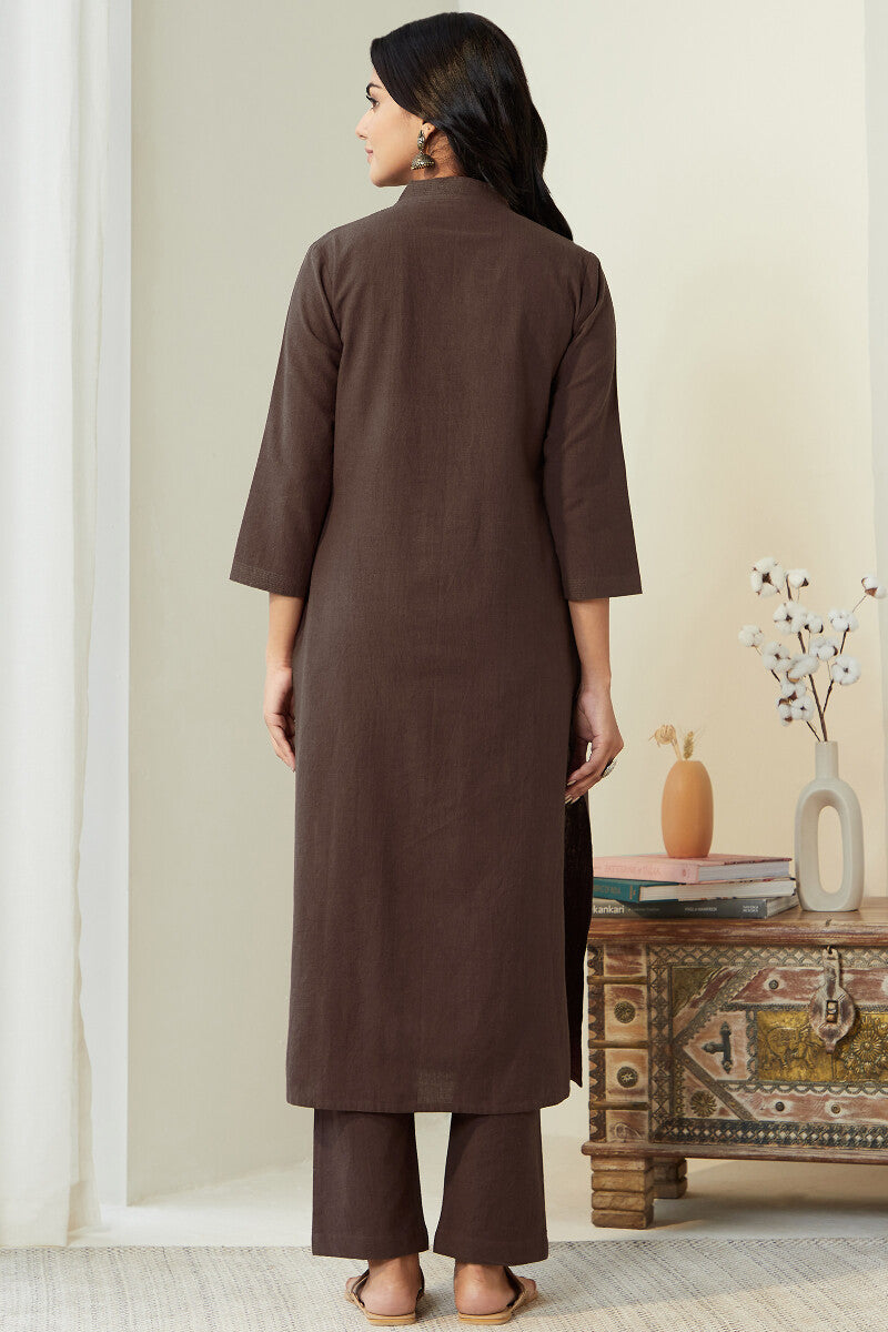 Roza Seher Brown Kurta