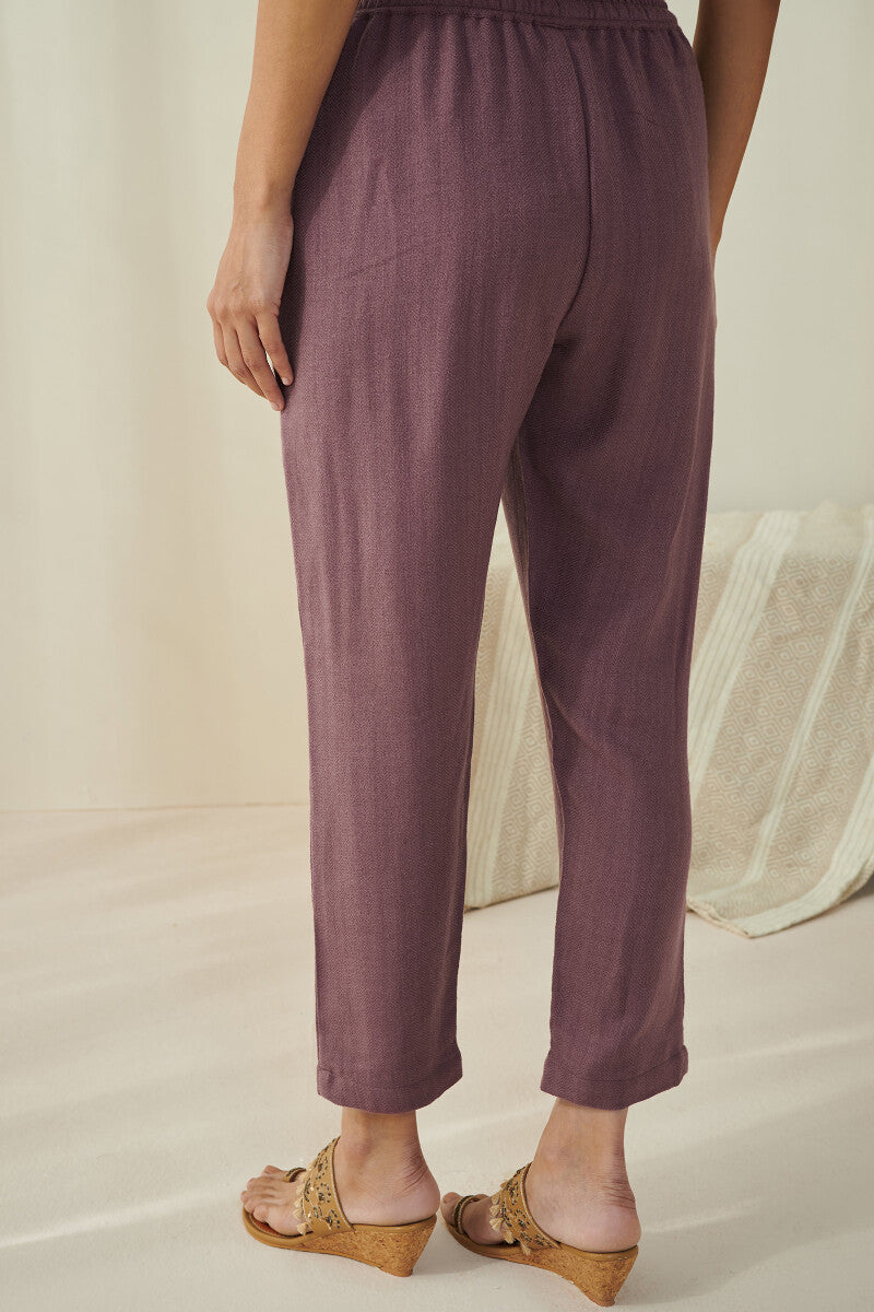 Naadirah Zafina Faux Wool Handloom Narrow Pants