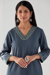 Gauhar Sahira Flax Cotton Kurta