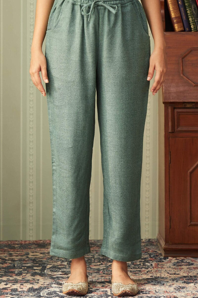 Naadirah Feriha Faux Wool Narrow Pants