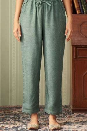 Naadirah Feriha Faux Wool Narrow Pants
