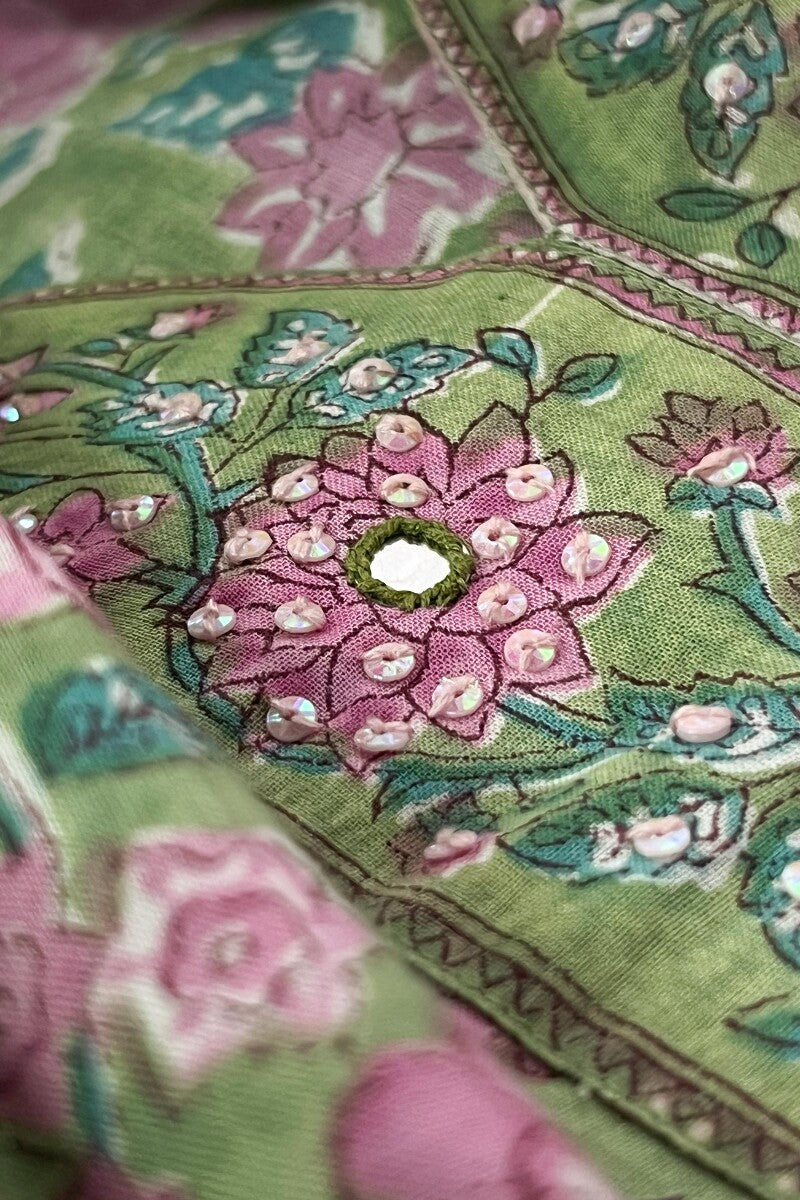 Rosheen Dahlia Sanganeri Kurta