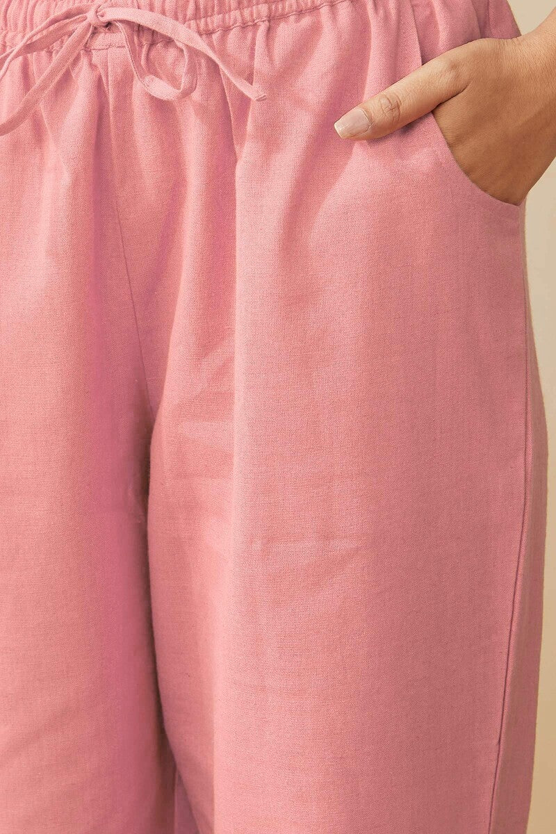 Roza Seher Pink Narrow Pants