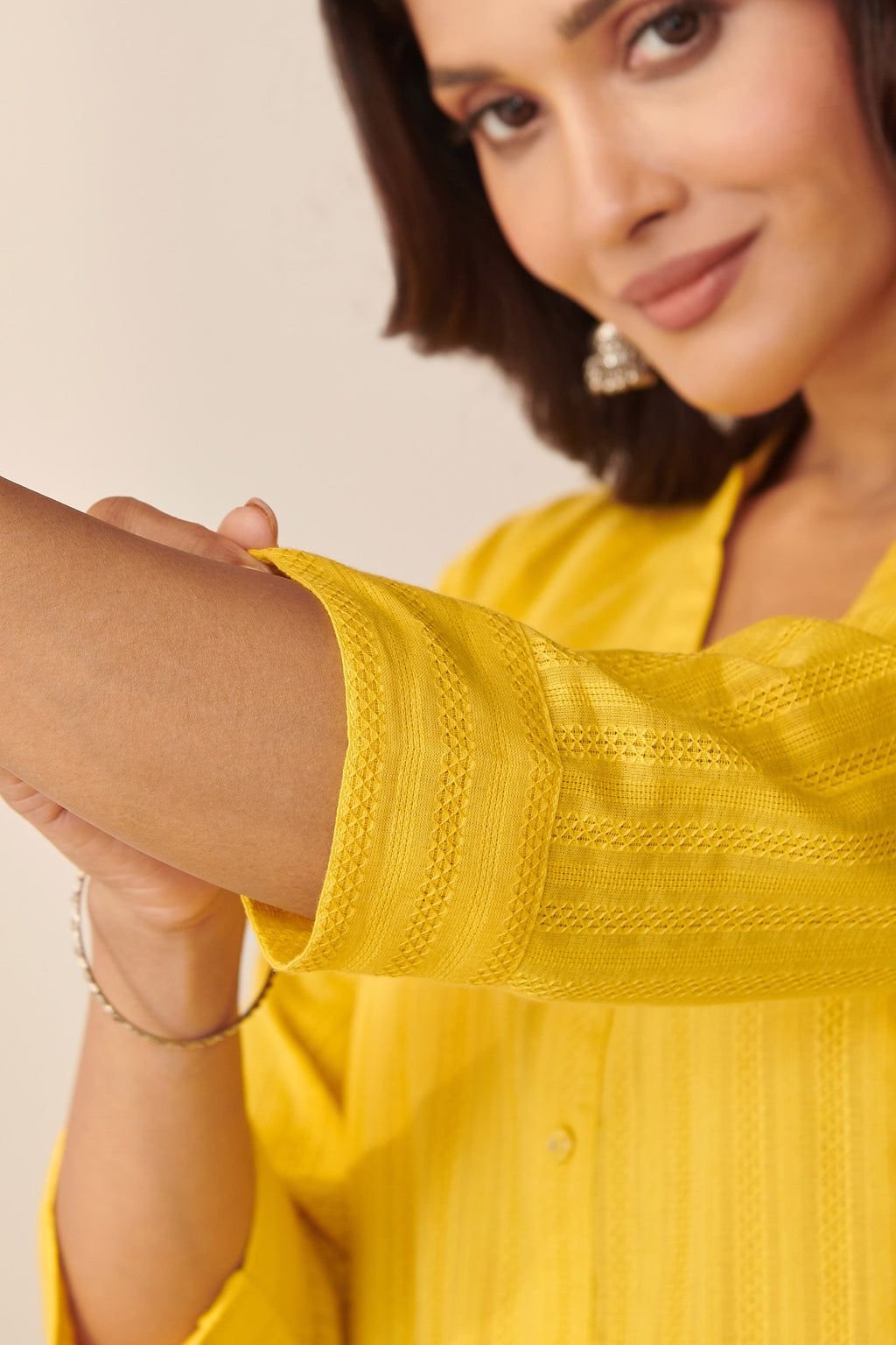 Roza Rahima Bamboo Yellow Kurta